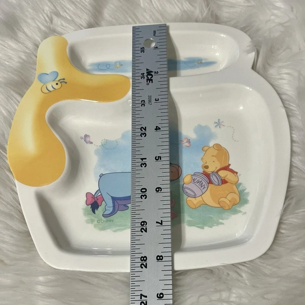 The First Years Disney Winnie the Pooh Melamine Divided Plate Honey Pot Shape